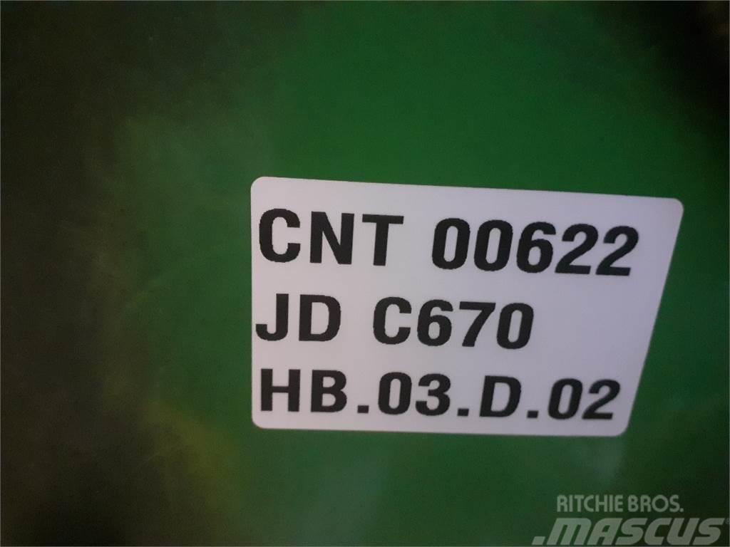 John Deere C670 Derliaus nuėmimo kombainų priedai