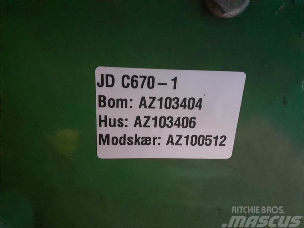John Deere C670 Derliaus nuėmimo kombainų priedai