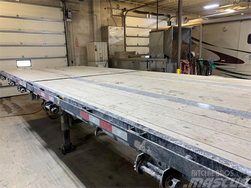  Cancade 53' Tridem Flat Deck/Highboy Bortinių sunkvežimių priekabos su nuleidžiamais bortais