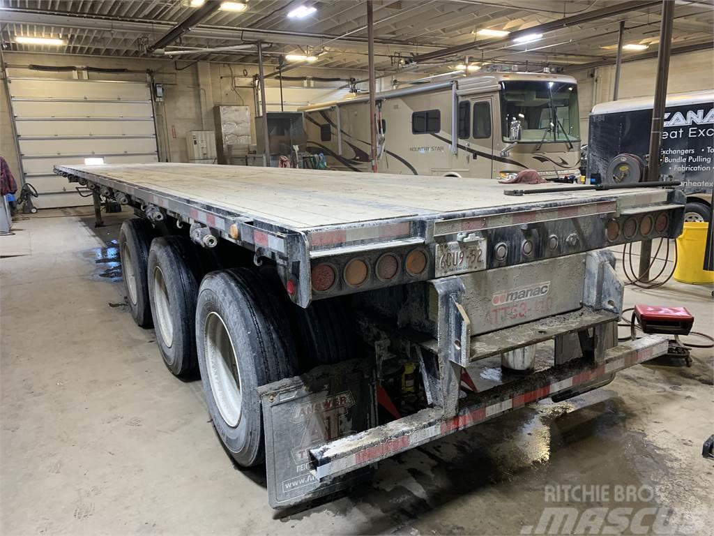  Cancade 53' Tridem Flat Deck/Highboy Bortinių sunkvežimių priekabos su nuleidžiamais bortais