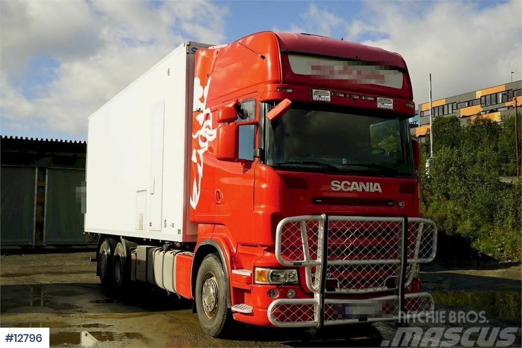 Scania R480 6x2 box truck Sunkvežimiai su dengtu kėbulu