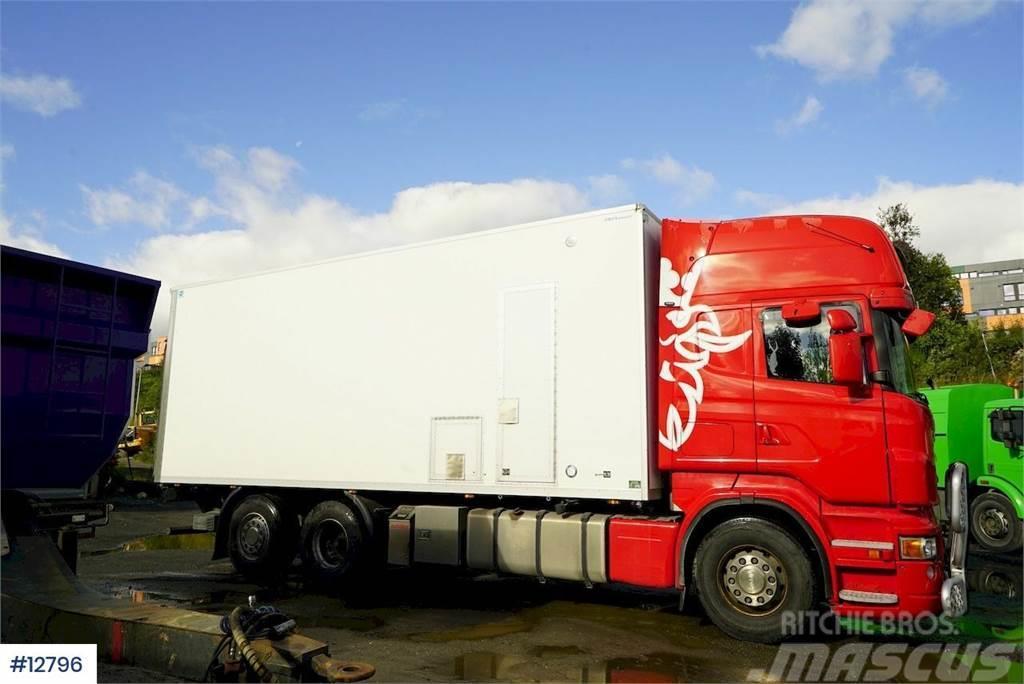 Scania R480 6x2 box truck Sunkvežimiai su dengtu kėbulu