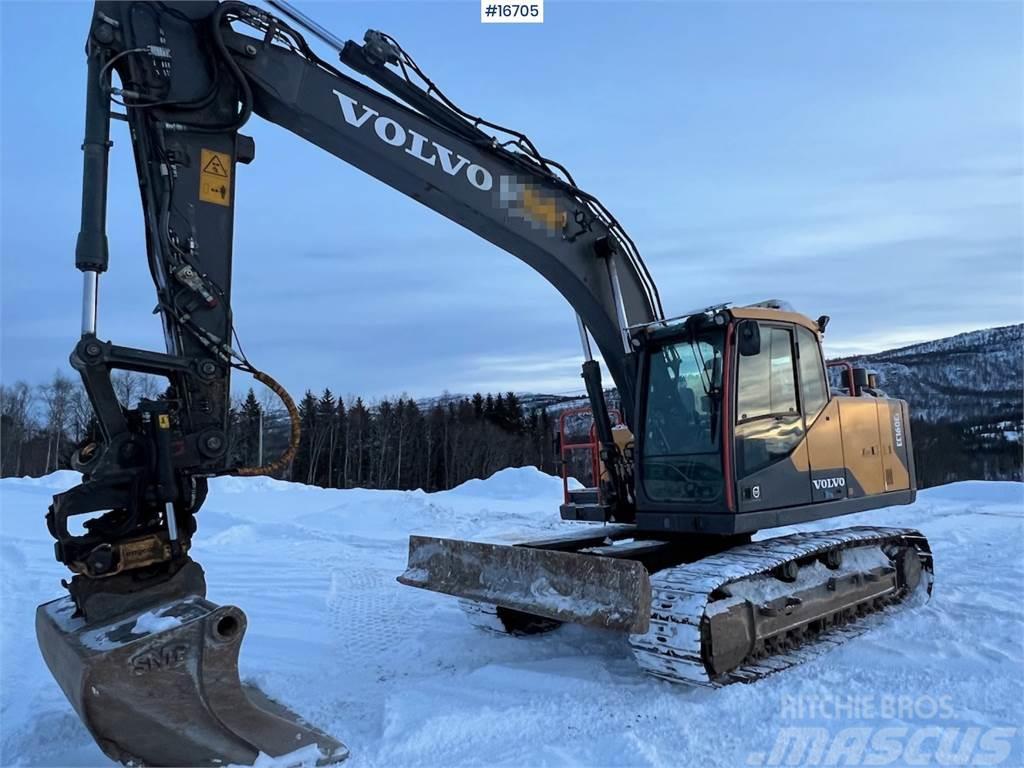 Volvo EC160EL crawler excavator w/ rototilt and grader b Vikšriniai ekskavatoriai