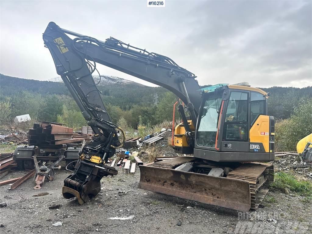 Volvo ECR145 Crawler Excavator w/ Rototilt w/ Grab and C Vikšriniai ekskavatoriai