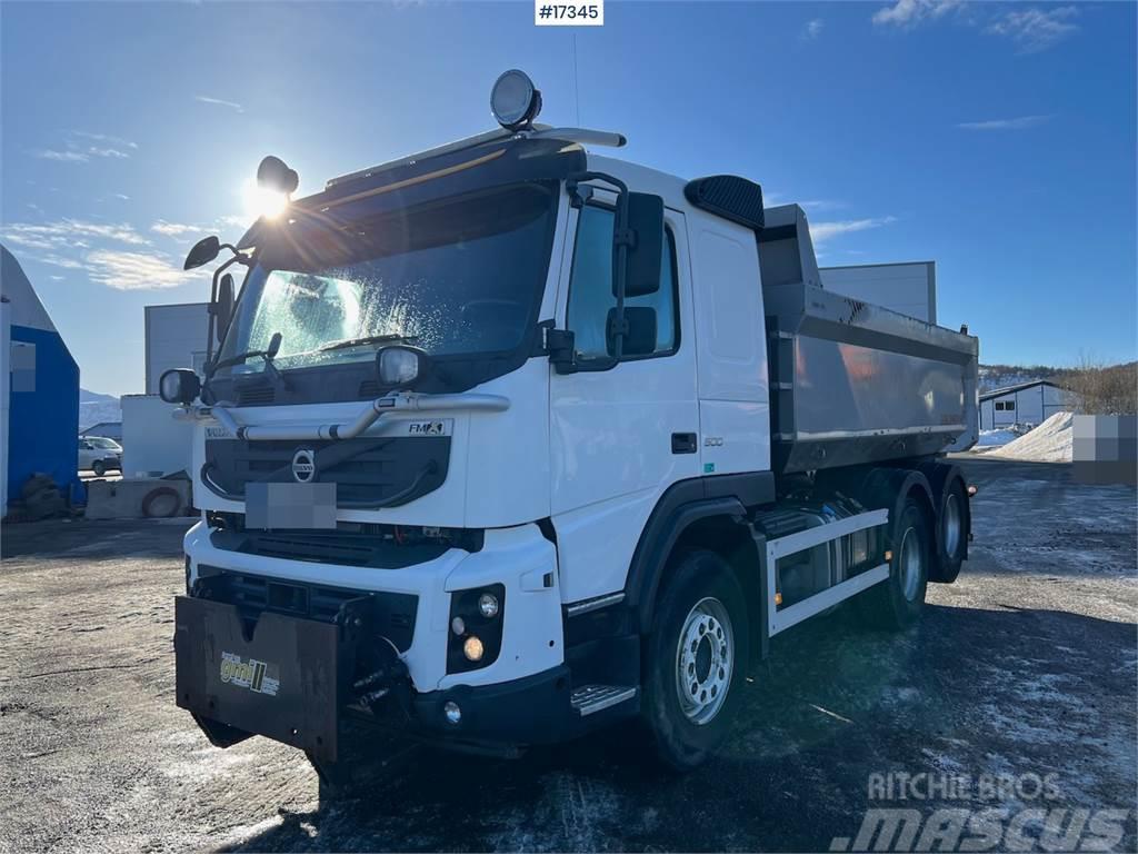 Volvo FMX 500 6x2 plow rigged combi truck w/ only 217k k Savivarčių priekabų vilkikai