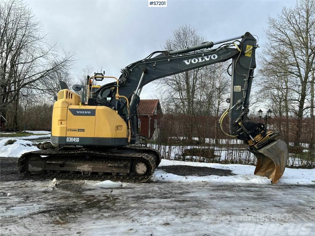 Volvo ECR145 D Excavator with Engcon tiltrotator and gri Vikšriniai ekskavatoriai