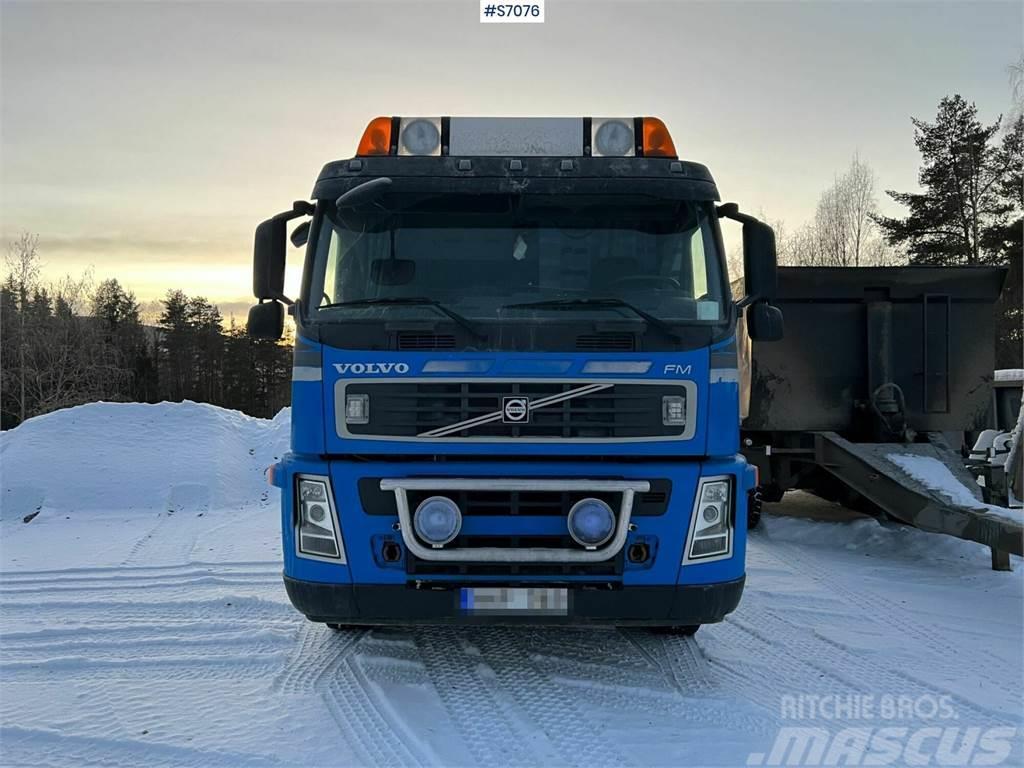 Volvo FM 400 6*2 Crane Truck with tiltable flatbed + Pal Automobiliniai kranai
