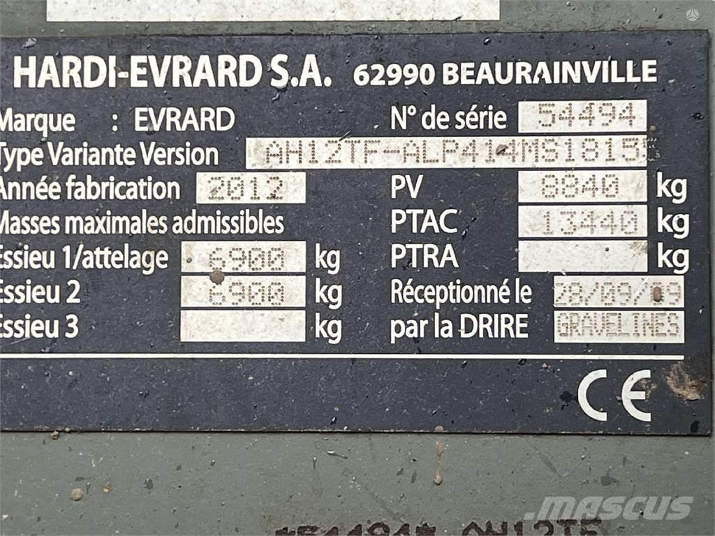 Hardi Evrard Alpha evo Savaeigiai purkštuvai