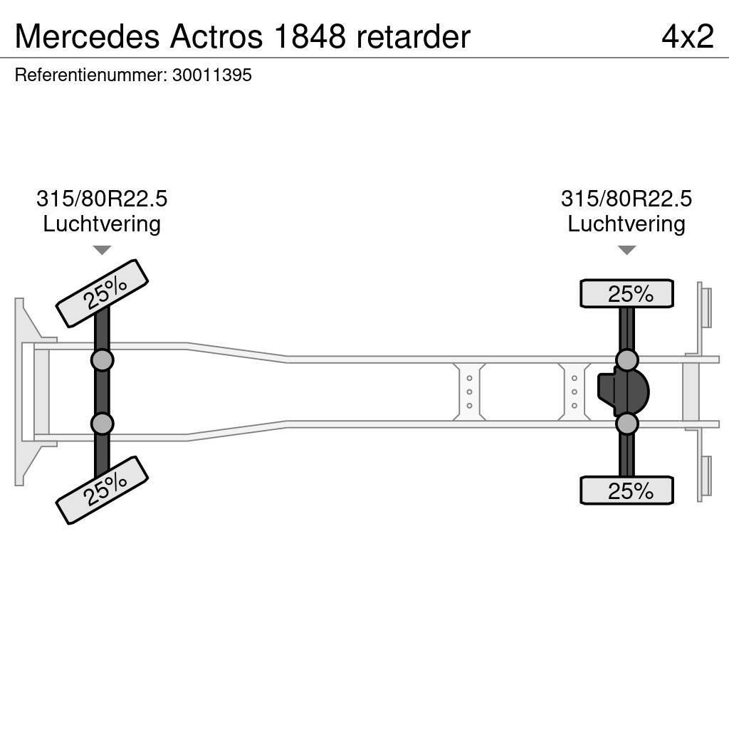 Mercedes-Benz Actros 1848 retarder Važiuoklė su kabina