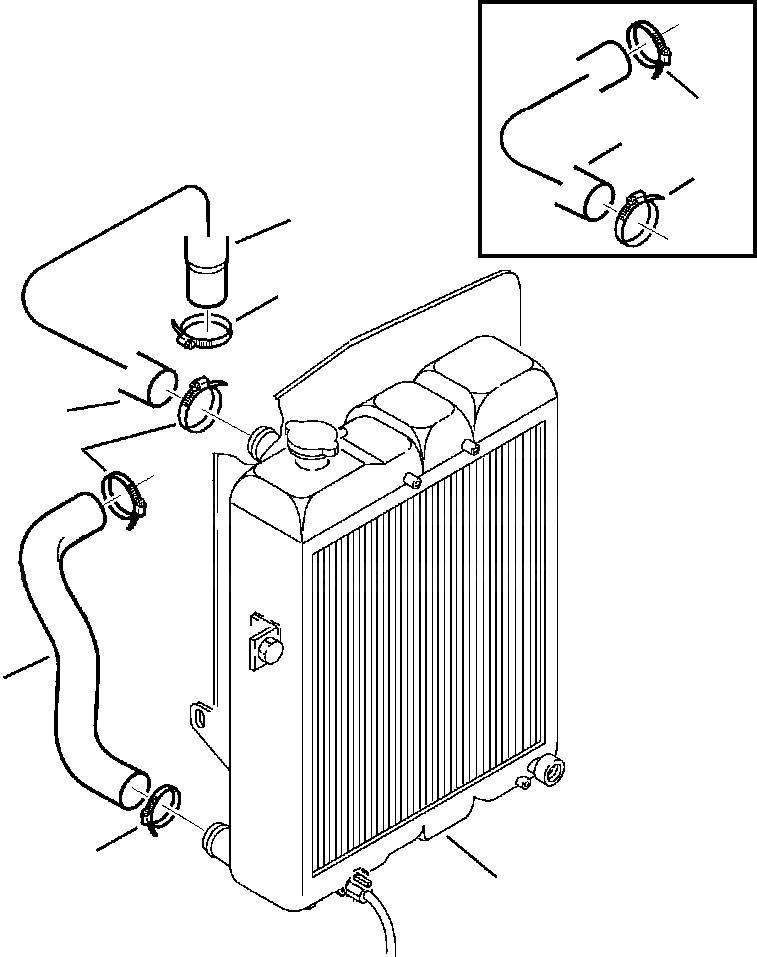 Komatsu - Furtun radiator - 312607828 Radiatoriai