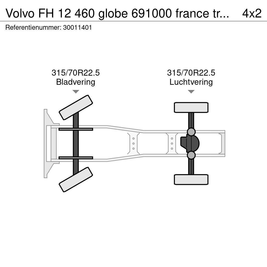 Volvo FH 12 460 globe 691000 france truck hydraulic Naudoti vilkikai