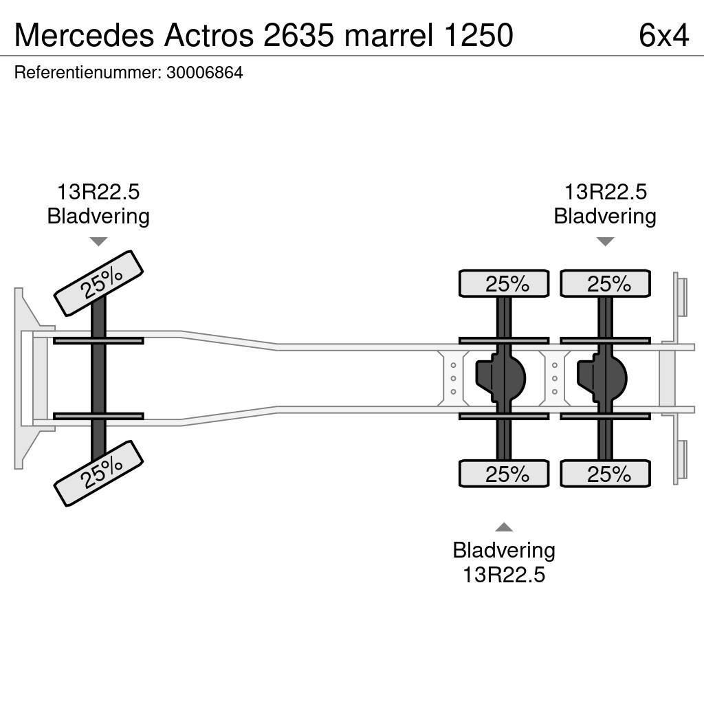 Mercedes-Benz Actros 2635 marrel 1250 Automobiliniai kranai
