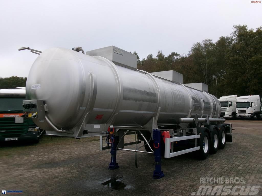  Parcisa Chemical tank inox L4BH 21.2 m3 / 1 comp + Cisternos puspriekabės