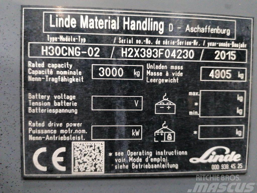 Linde H30CNG-02 LPG (dujiniai) krautuvai