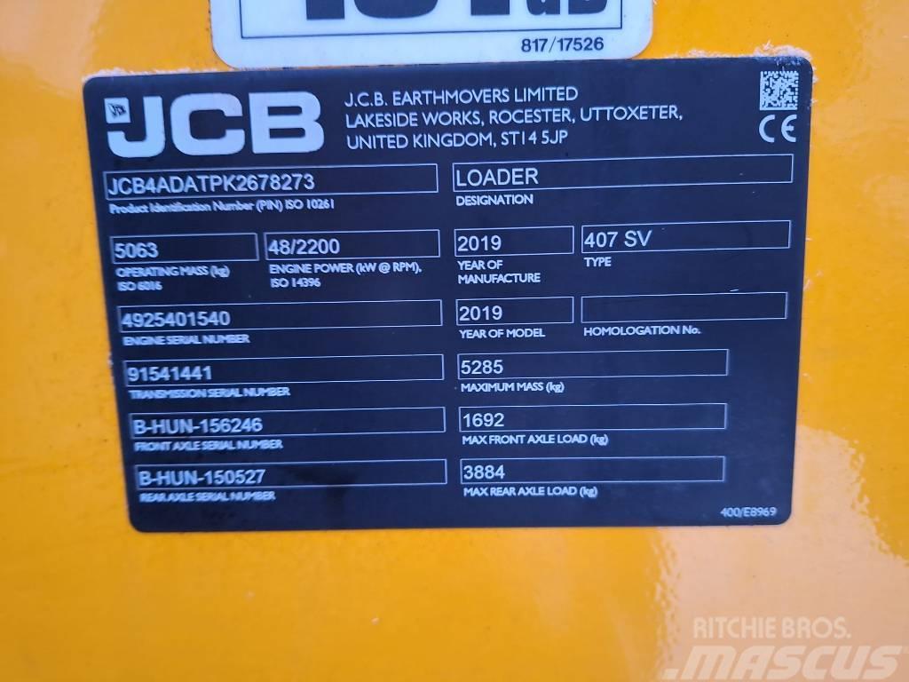 JCB 407 SV NE Naudoti ratiniai krautuvai