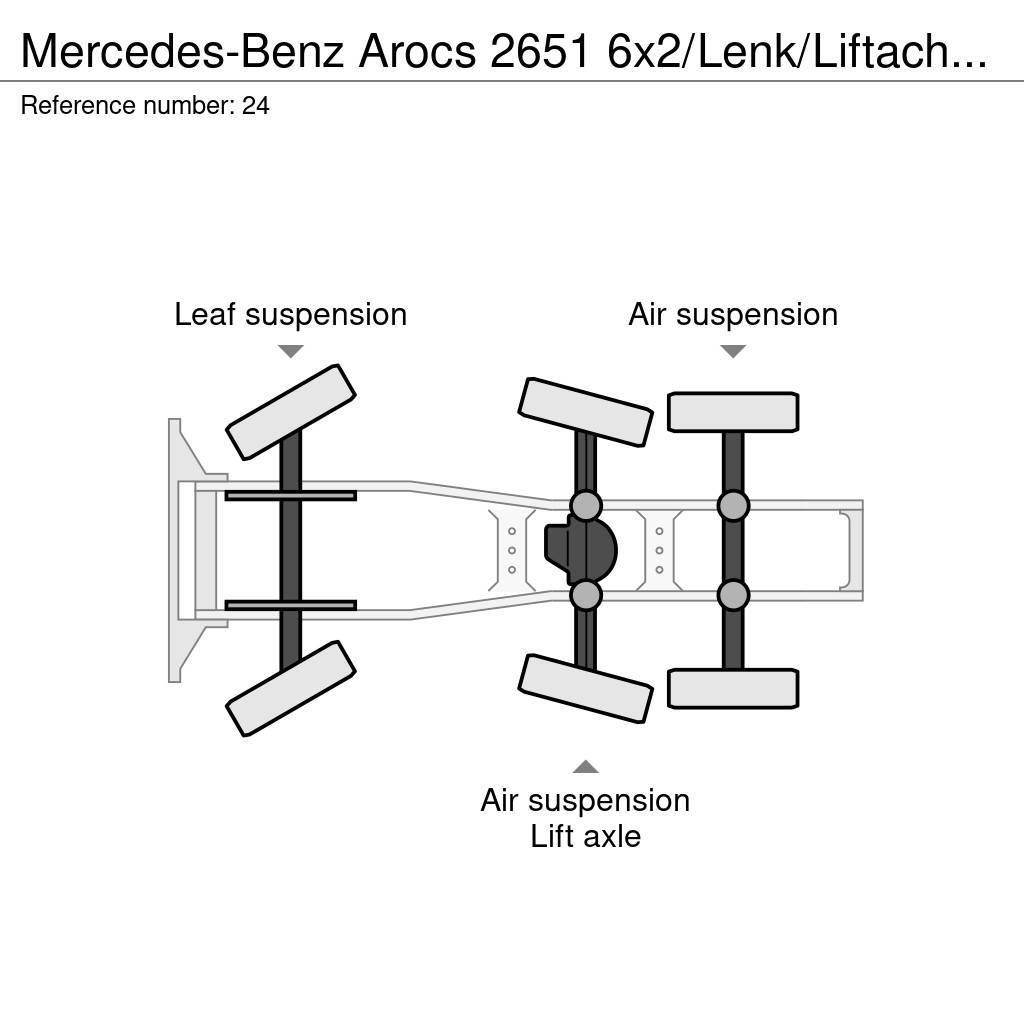 Mercedes-Benz Arocs 2651 6x2/Lenk/Liftachse/ Eu6/282 tkm Naudoti vilkikai