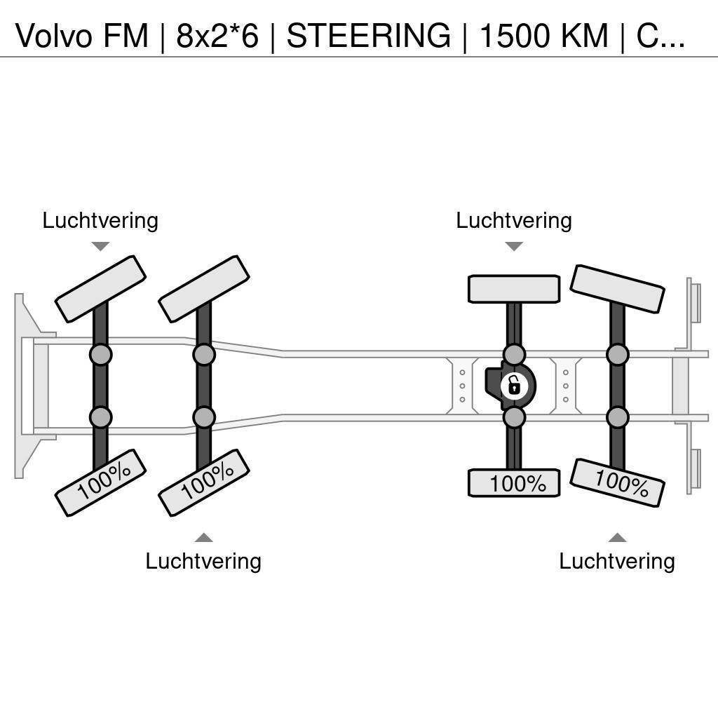 Volvo FM | 8x2*6 | STEERING | 1500 KM | COMPLET 2019 | U Visureigiai kranai