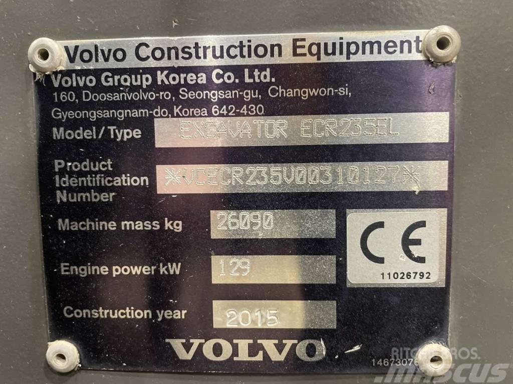 Volvo ECR235EL Vikšriniai ekskavatoriai