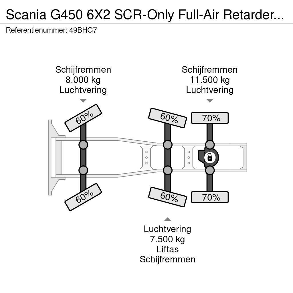 Scania G450 6X2 SCR-Only Full-Air Retarder EURO 6 739.180 Naudoti vilkikai