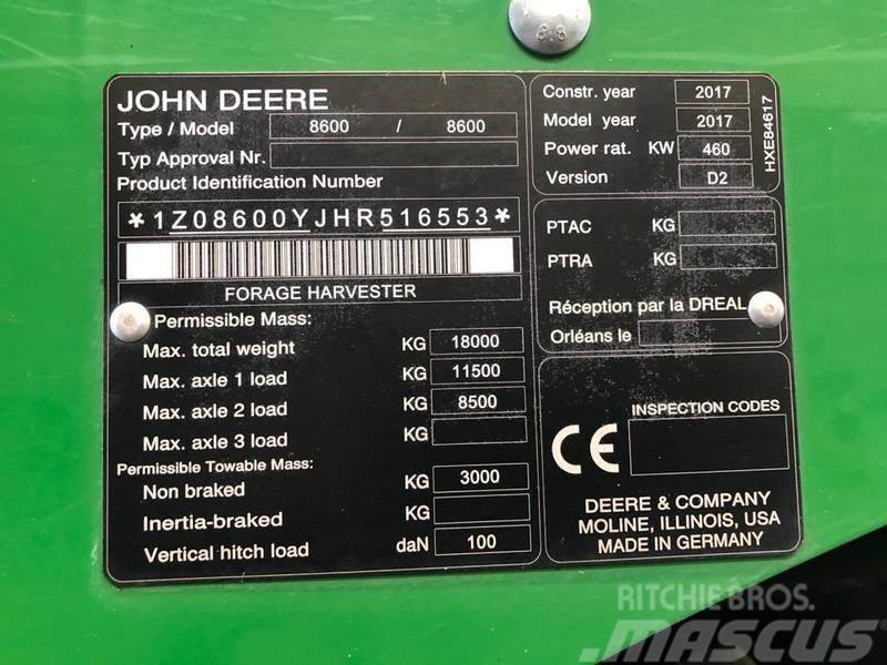 John Deere 8600 inklusive Garantie, inklusive Zinssubventioni Kita žemės ūkio technika
