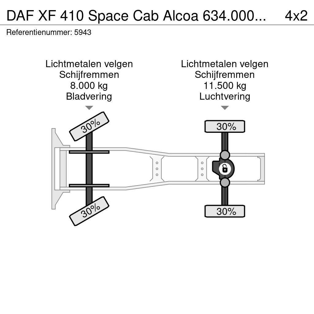 DAF XF 410 Space Cab Alcoa 634.000KM NEW ad-blue pump Naudoti vilkikai