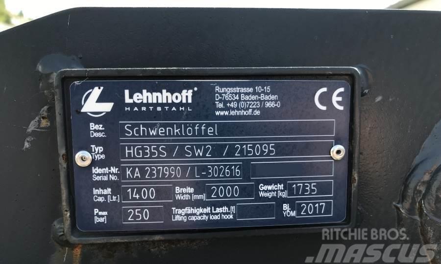 Lehnhoff 200 CM / SW25 - Schwenklöffel Tranšėjų kasimo technika