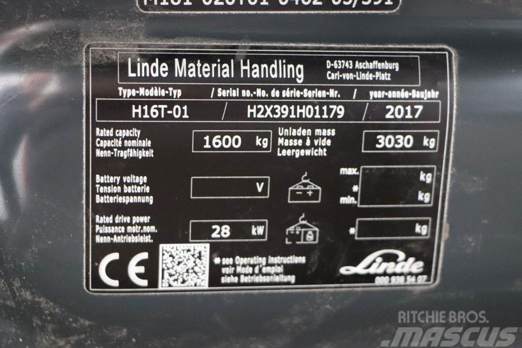 Linde H16T-01 LPG (dujiniai) krautuvai
