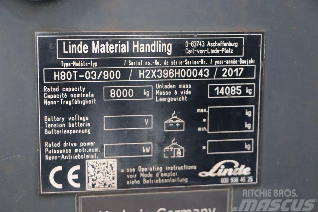 Linde H80T-03/900 LPG (dujiniai) krautuvai