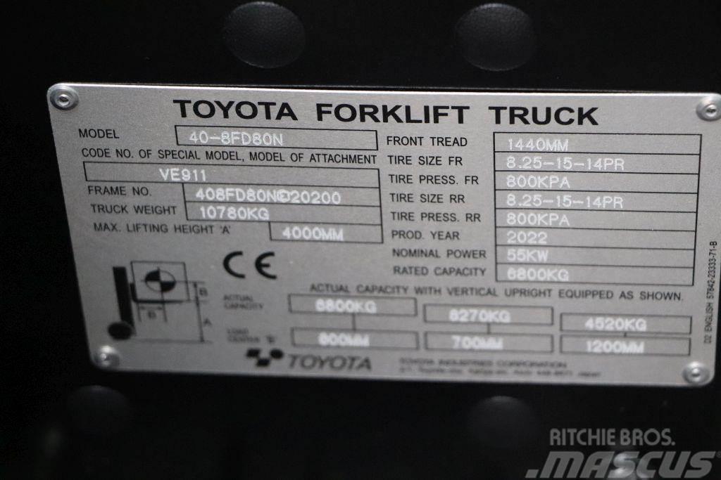 Toyota 40-8FD80N Dyzeliniai krautuvai