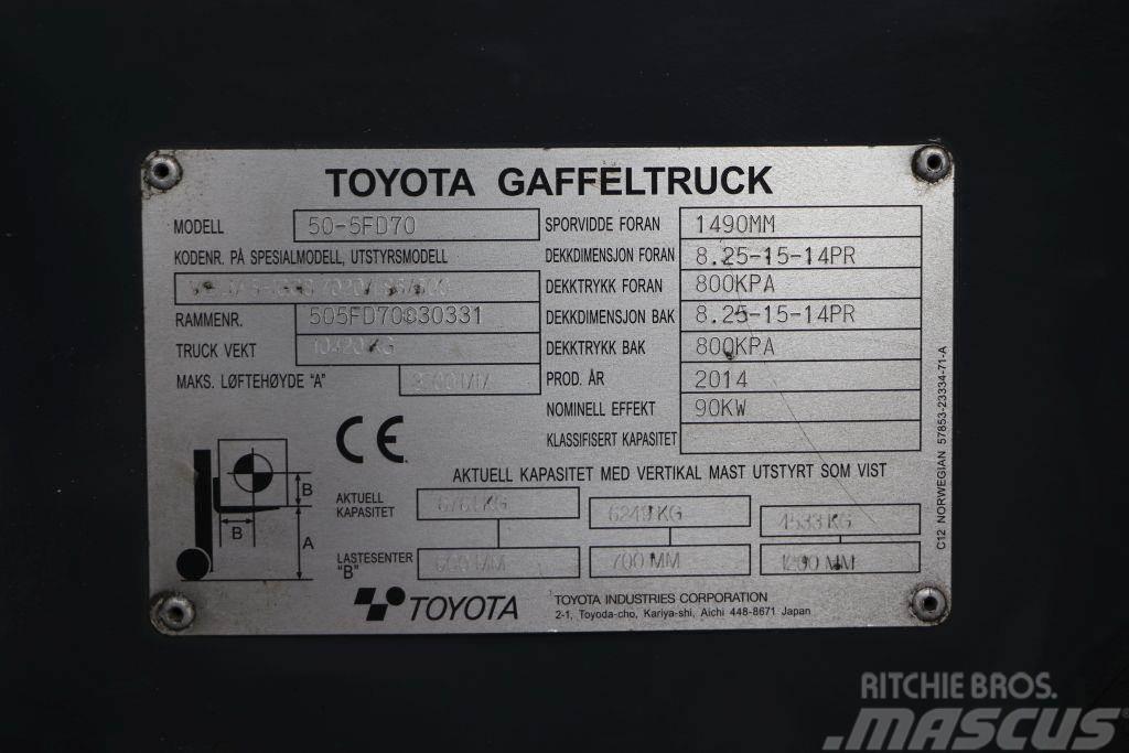 Toyota 50-5FD70 Dyzeliniai krautuvai