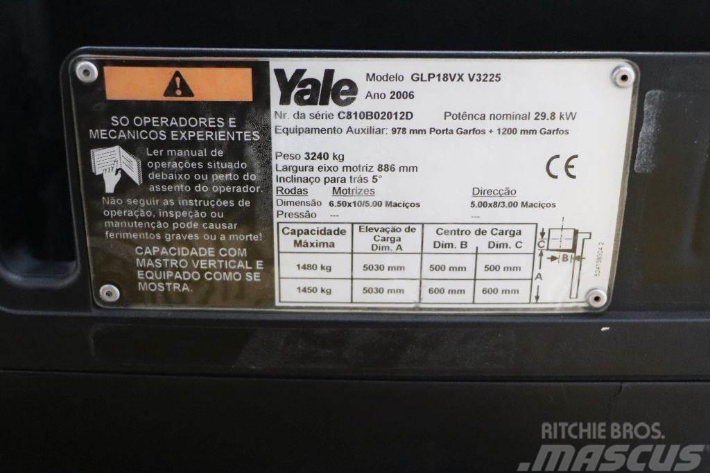 Yale GLP18VX LPG (dujiniai) krautuvai