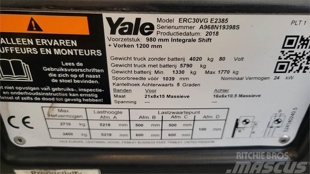 Yale electro 2018 ERC30VG Elektriniai šakiniai krautuvai