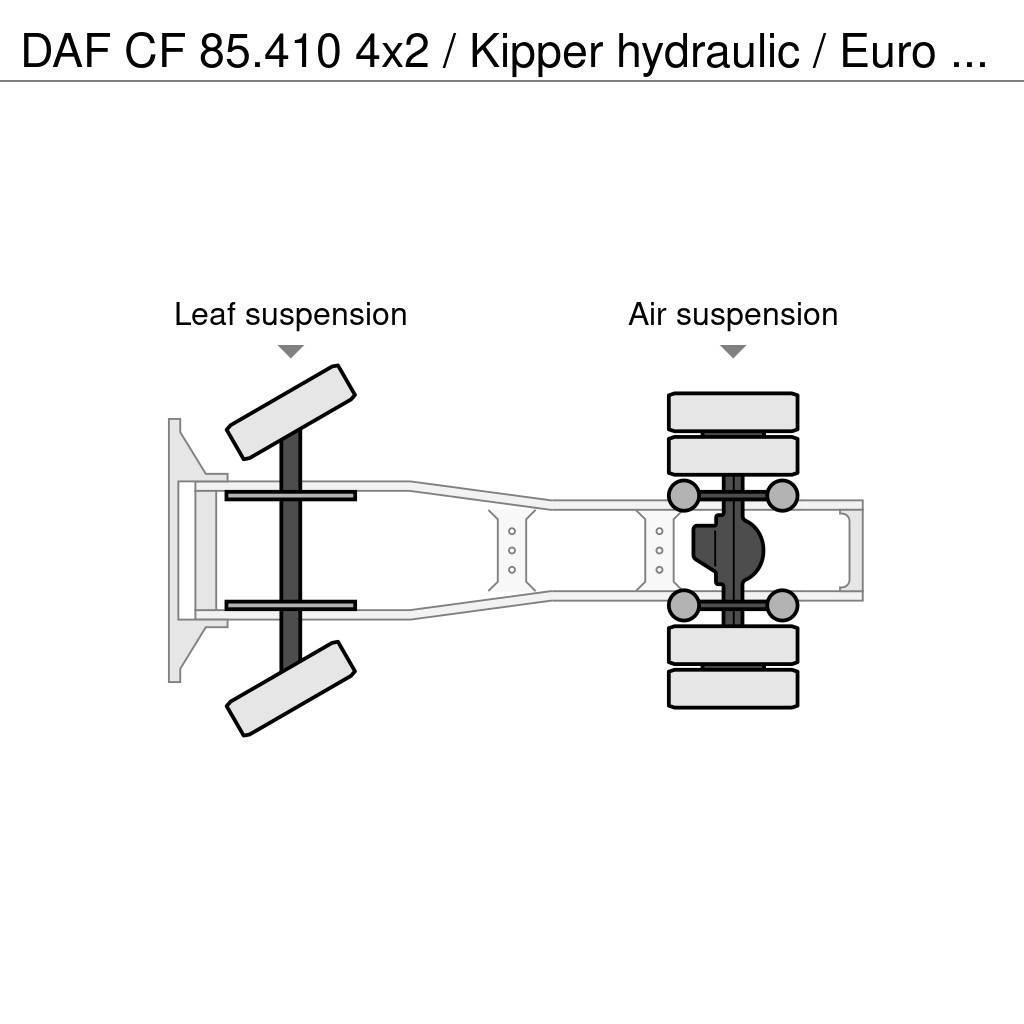 DAF CF 85.410 4x2 / Kipper hydraulic / Euro 5 / Only 4 Naudoti vilkikai