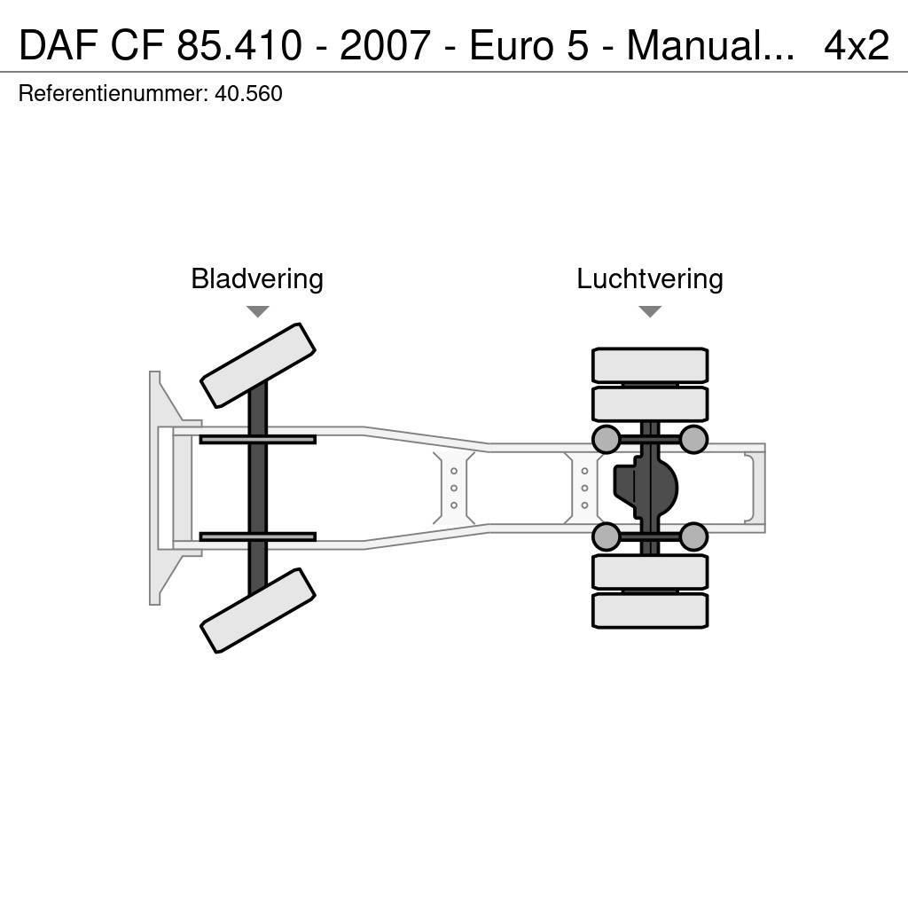 DAF CF 85.410 - 2007 - Euro 5 - Manual ZF - 40.560 Naudoti vilkikai