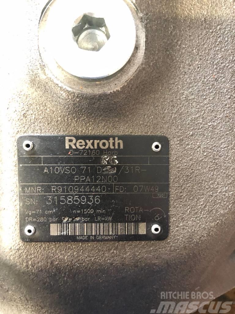 Rexroth A10VSO 71 DFR1/31R-PPA12N00 Kiti naudoti statybos komponentai