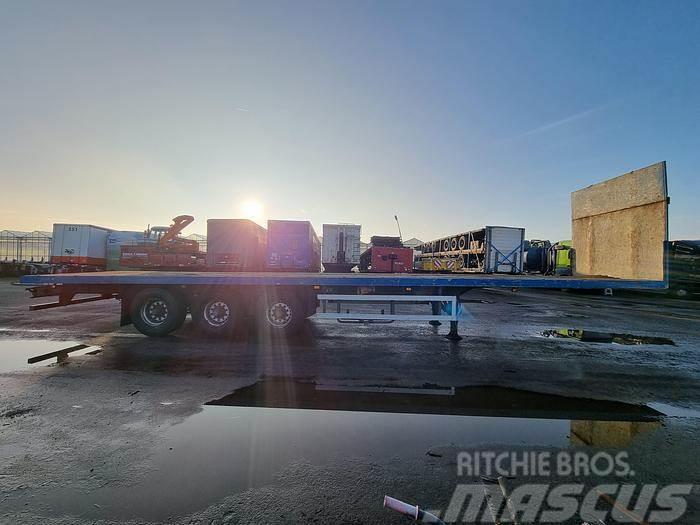  Netam-Fruehauf 3 AXLE FLATBED TRAILER BPW DRUM Bortinių sunkvežimių priekabos su nuleidžiamais bortais