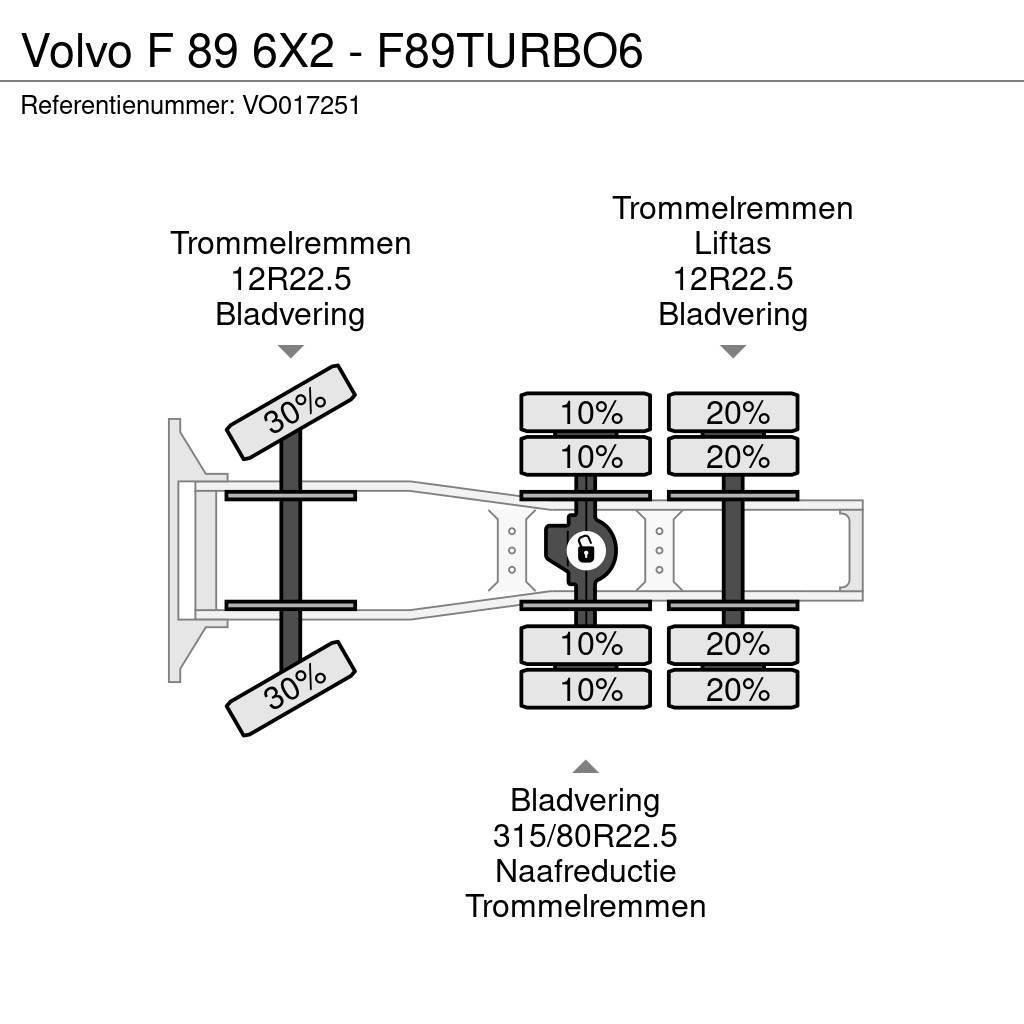 Volvo F 89 6X2 - F89TURBO6 Naudoti vilkikai