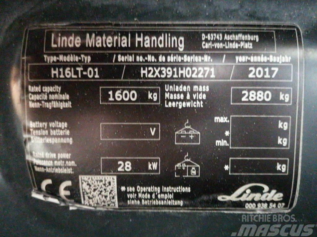 Linde H16LT-01 LPG (dujiniai) krautuvai