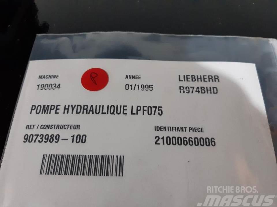 Liebherr R974BHD Hidraulikos įrenginiai
