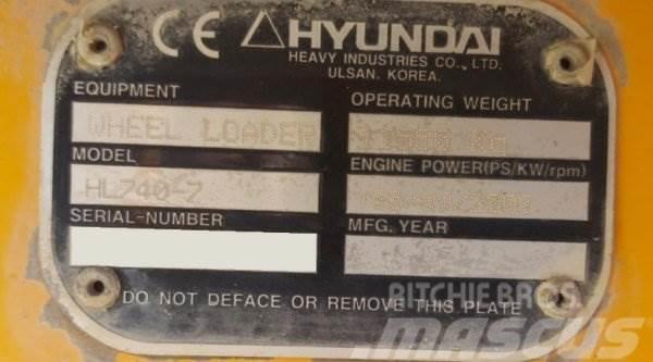 Hyundai HL 740-7 Naudoti ratiniai krautuvai