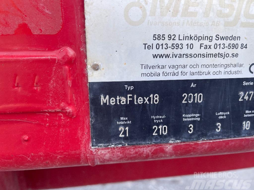 Metsjö Metaflex 18 lastväxlarvagn Kitos priekabos