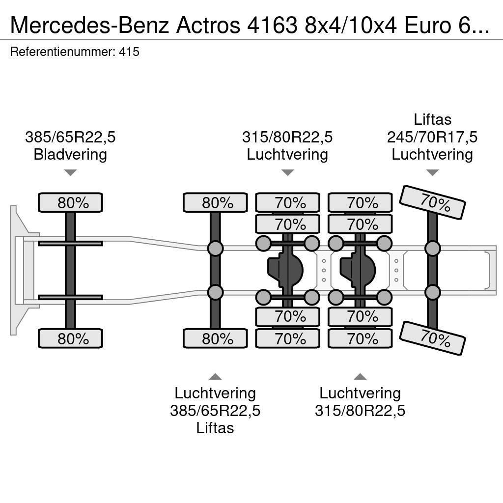 Mercedes-Benz Actros 4163 8x4/10x4 Euro 6 Titan Andockanhanger H Naudoti vilkikai