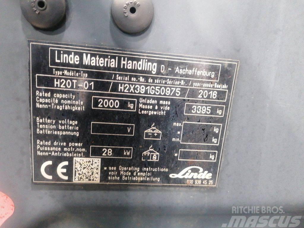 Linde H20T-01 LPG (dujiniai) krautuvai