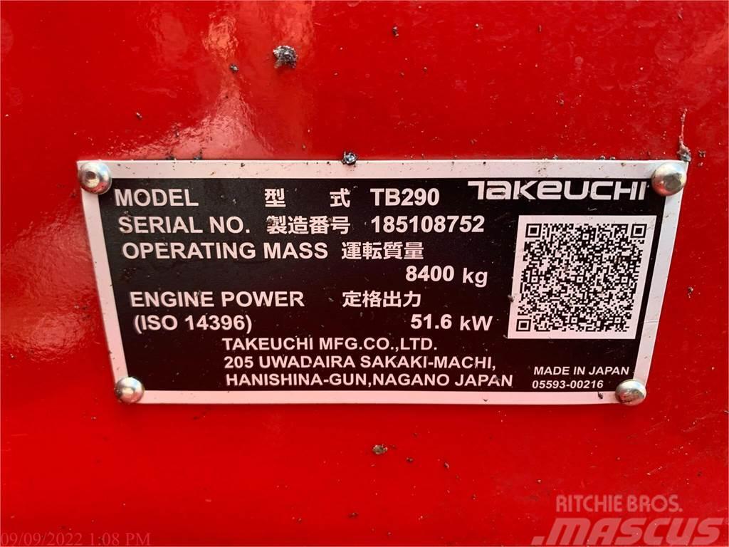 Takeuchi TB290 Vikšriniai ekskavatoriai