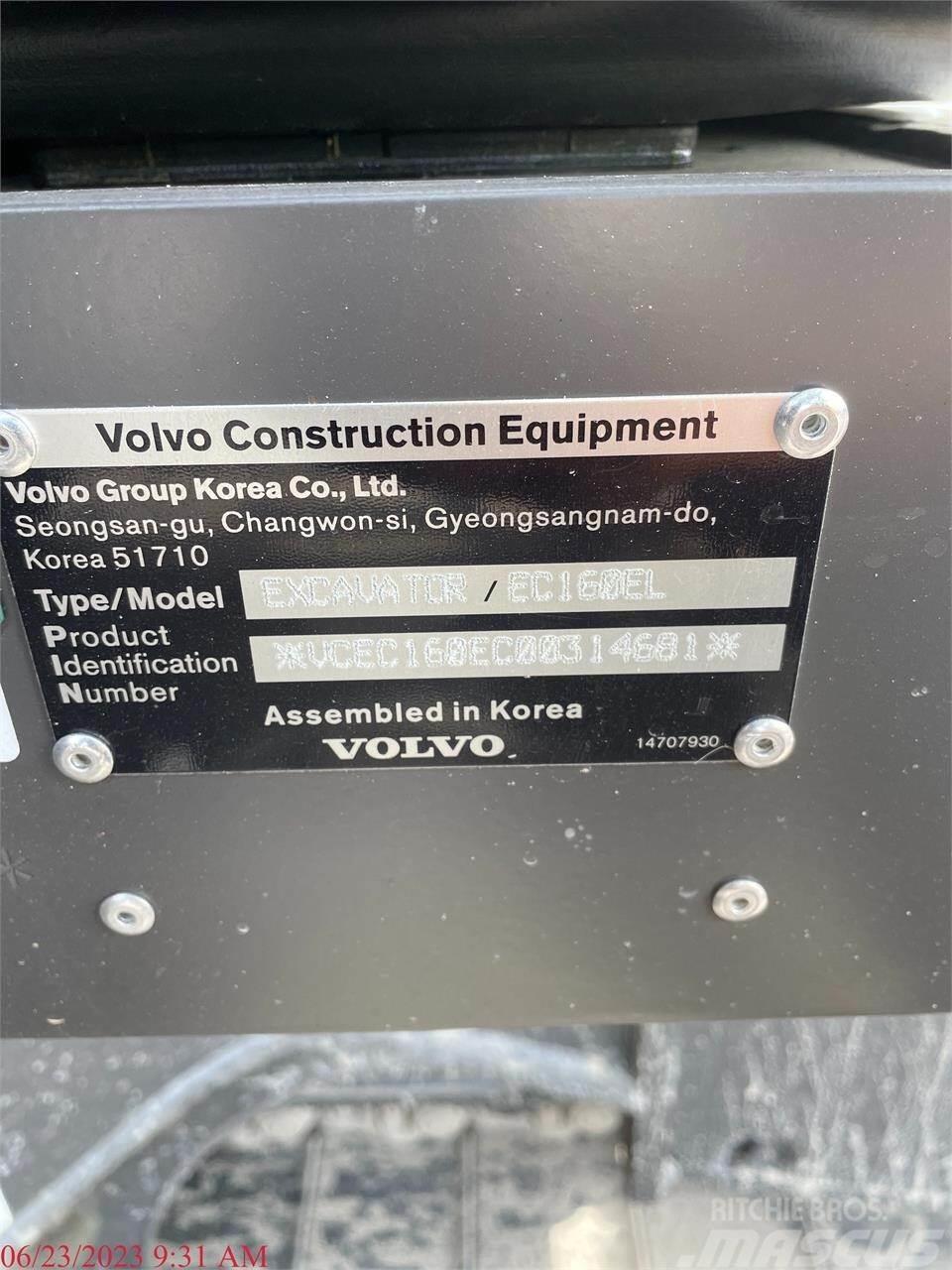 Volvo EC160EL Vikšriniai ekskavatoriai