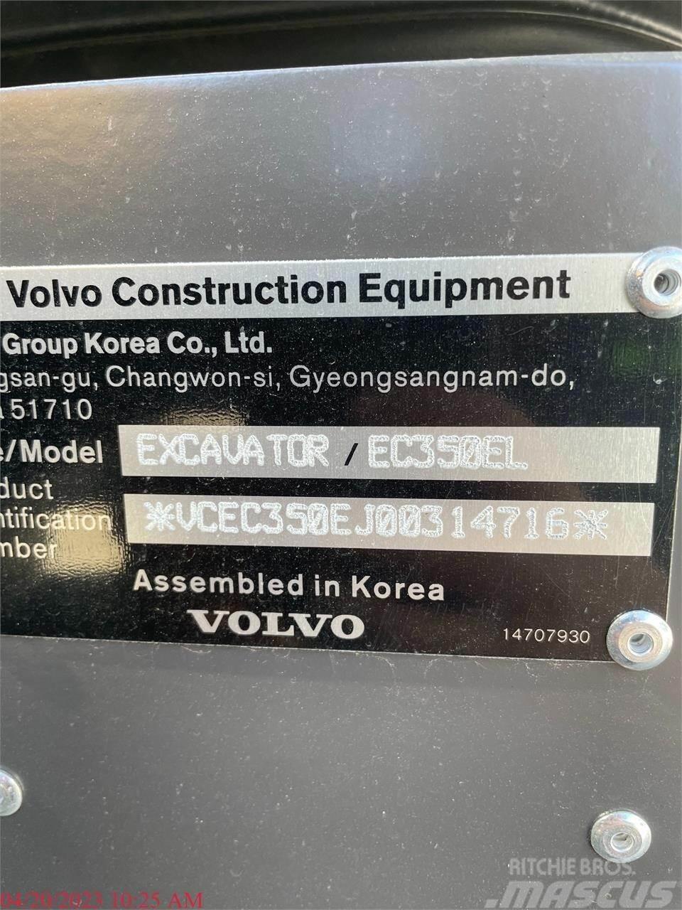 Volvo EC350EL Vikšriniai ekskavatoriai