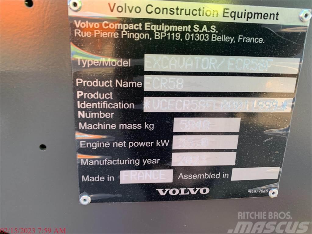 Volvo ECR58F Vikšriniai ekskavatoriai