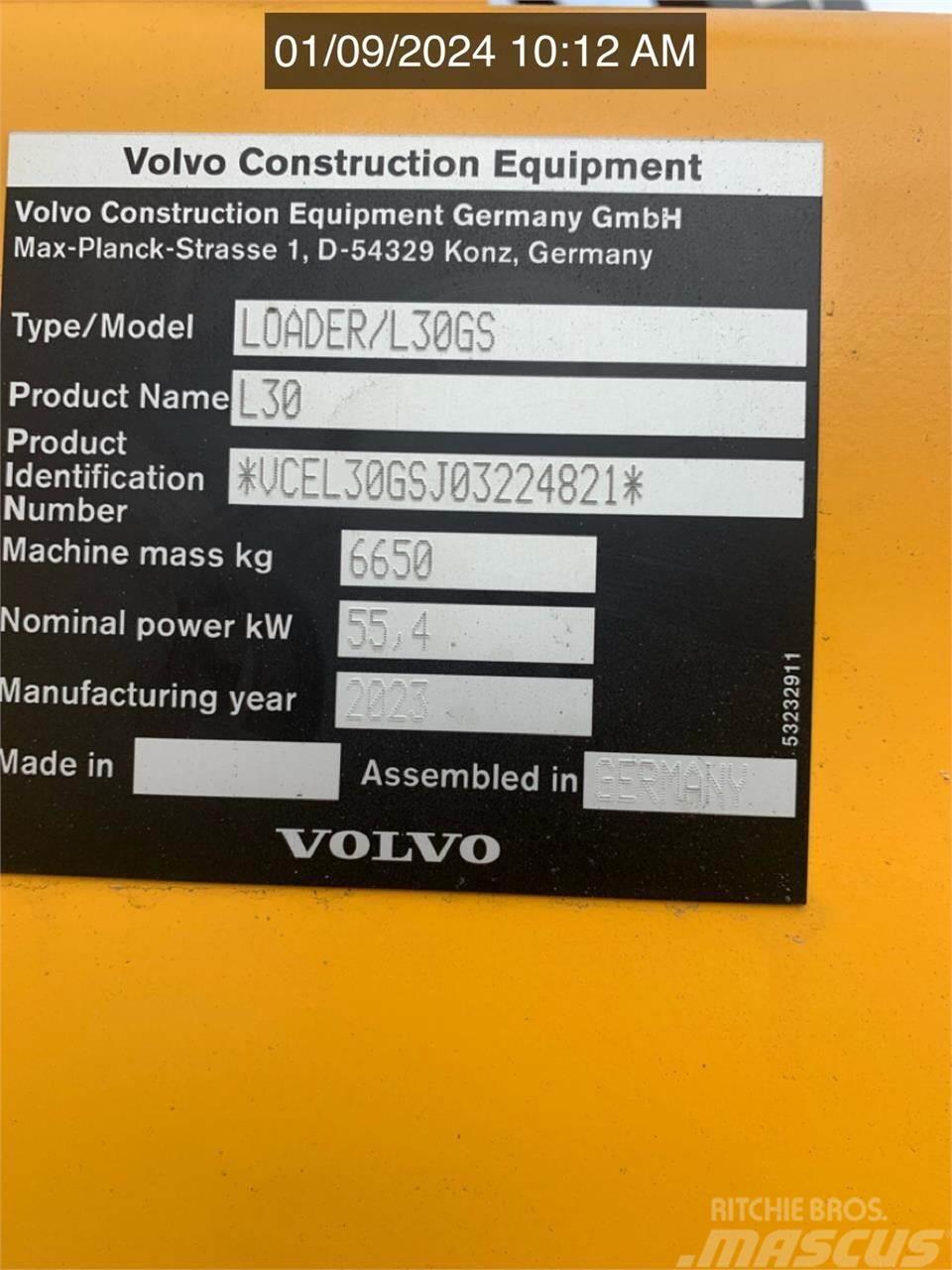 Volvo L30GS Naudoti ratiniai krautuvai