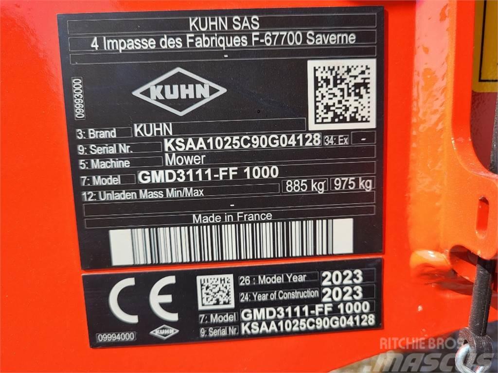 Kuhn GMD 3111 FF / 1000 Formuojančios žoliapjovės