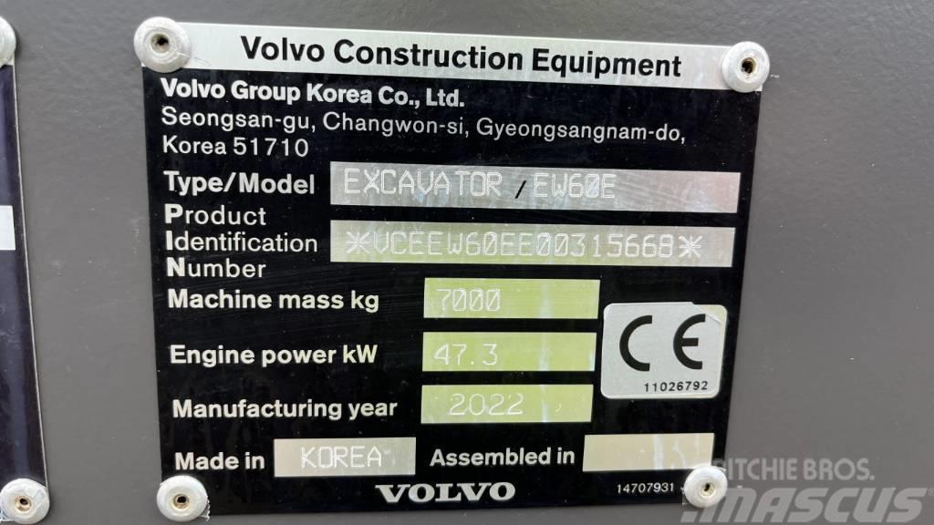Volvo EW60E Ratiniai ekskavatoriai